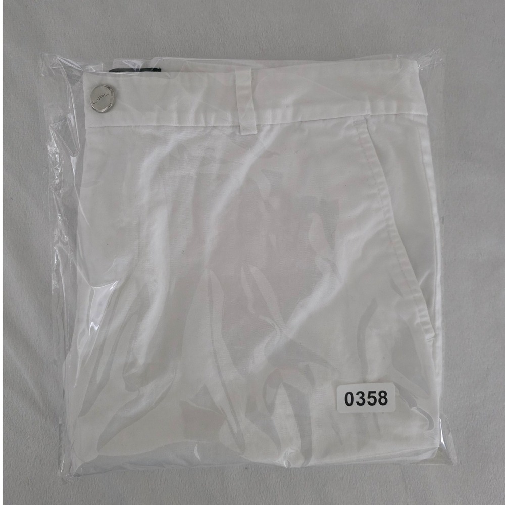Lauren Active Ralph Lauren White Bermuda Shorts Womens Size 10 Cotton Stretch - Picture 8 of 8